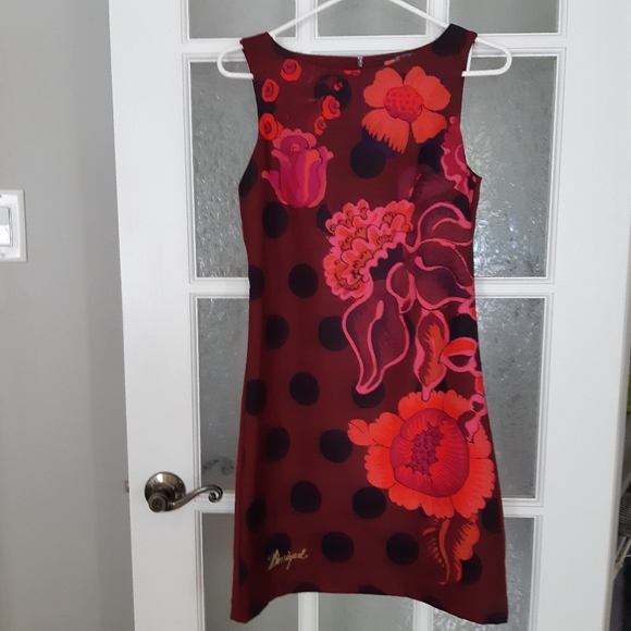 Desigual Dresses & Skirts - Desigual Burgundy floral dress
